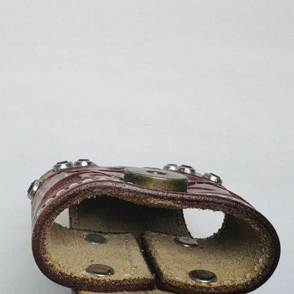 Vintage Flip Phone Leather and Jeweled Cell Phone Holster Southwest Western - Picture 8 of 10